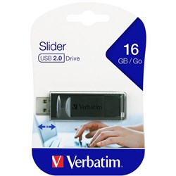 Verbatim Store 'n' Go Slider USB 2.0 16GB Black