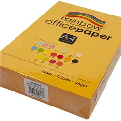 Rainbow Office Copy Paper A4 80gsm Gold