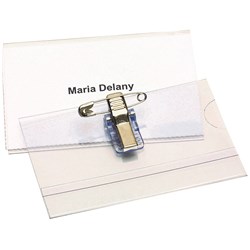 REXEL CONVENTION CARD HOLDERS With Pin & Clip 