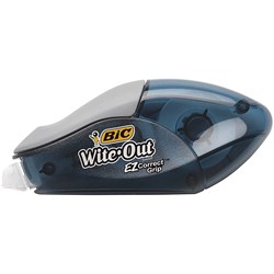 BIC WITE OUT CORRECTION TAPE EZ Grip Blister Pack of 6 