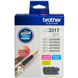 BROTHER INK CARTRIDGE LC-33173PK Colour Pack  