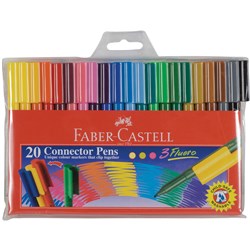 FABER-CASTELL CONNECTOR PEN Assorted 20s 