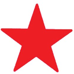 DESKMATE MERIT STAMP Star Red 