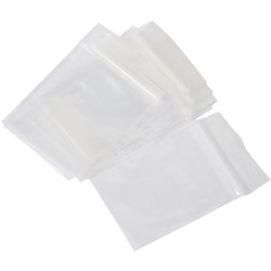 CUMBERLAND RESEALABLE PLASTIC Bag 64x89mm Pack of 100  