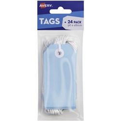 AVERY TAG-IT DURABLE TABS Shipping Tag Pastel Blue Size 3 Pack of 24