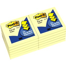 POST-IT R330-YW POP UP NOTES Refills 76x76mm Yellow 