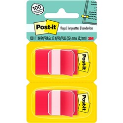 POST-IT 680-RD2 FLAGS 25x43mm Red - Twin Pack 