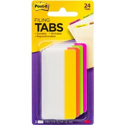POST-IT DURABLE TABS 75mm X 38mm. 6 Tabs Each 686-PLOY3IN Pack of 6