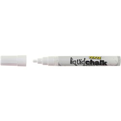 Texta Liquid Chalk Marker Dry Wipe Bullet 4.5mm Nib Whte 