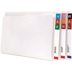 AVERY SHELF LATERAL FILES F/C & Tubeclip Extra Hvy White Box of 100