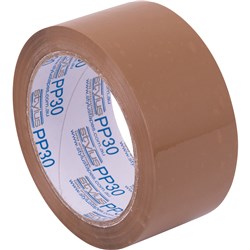 VIBAC PP30R PACKAGING TAPE Brown 48mmx75m Pack of 6