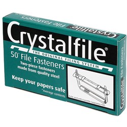 CRYSTALFILE FILE FASTENERS Box of 50