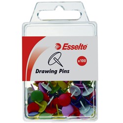 ESSELTE PINS DRAWING Assorted Pack of 100
