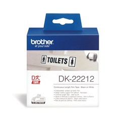 BROTHER DK-22212 LABEL ROLLS White Film Roll 62mmx15.24mt 