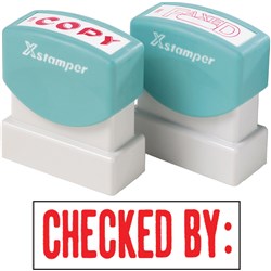 XSTAMPER -1 COLOUR -TITLES A-C 1048 Checked By Red 