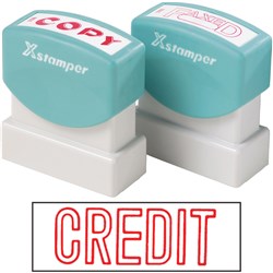 XSTAMPER -1 COLOUR -TITLES A-C 1019 Credit Red 