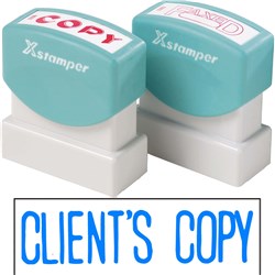 XSTAMPER -1 COLOUR -TITLES A-C 1138 Clients Copy Blue 