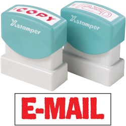 XSTAMPER -1 COLOUR -TITLES D-F 1651 Email Red 