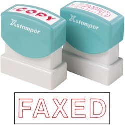 XSTAMPER -1 COLOUR -TITLES D-F 1346 Faxed Red 