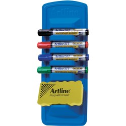 Artline 577 Whiteboard Marker Caddy Starter Kit Pack of 4
