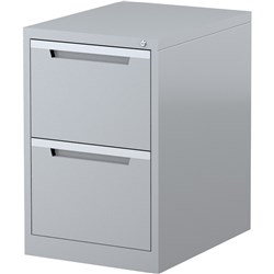 STEELCO FILING CABINET 2 Drawer Silver Grey 