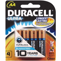 DURACELL ULTRA BATTERY AA Pack of 4 