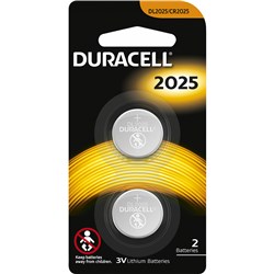 Duracell Speciality Button Cell Batteries DL2025 Lithium Pack of 2