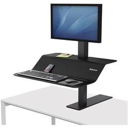 FELLOWES LOTUS VE SINGLE Monitor Sit Stand Workstation 