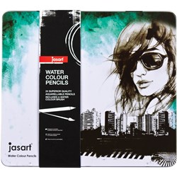 Jasart Water Colour Pencil Design Pack of 24 